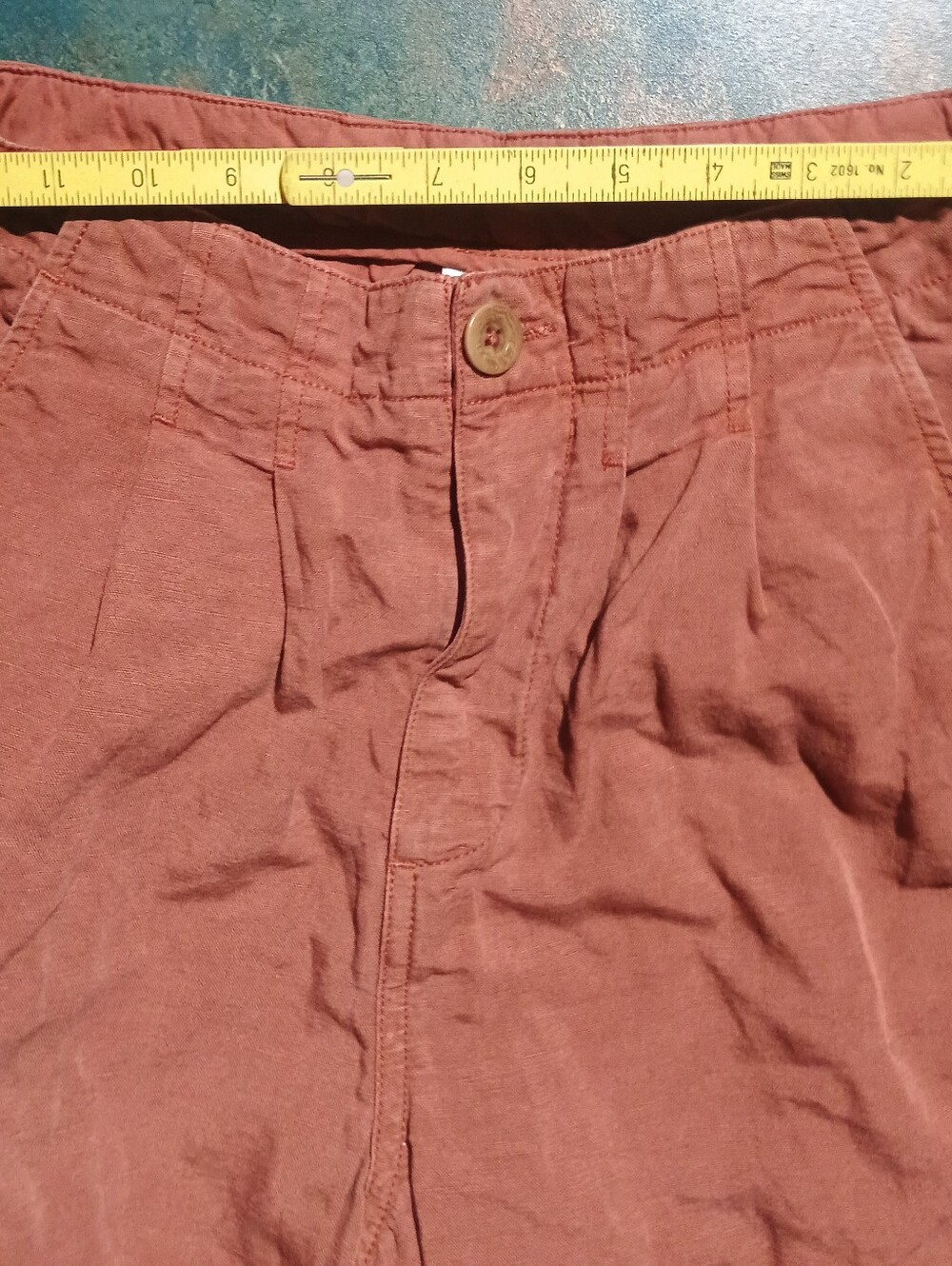 Wrap London Men's Rust-Brown Relaxed Chinos - Picture 3 of 6